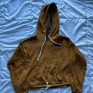 Brown crop top sweater